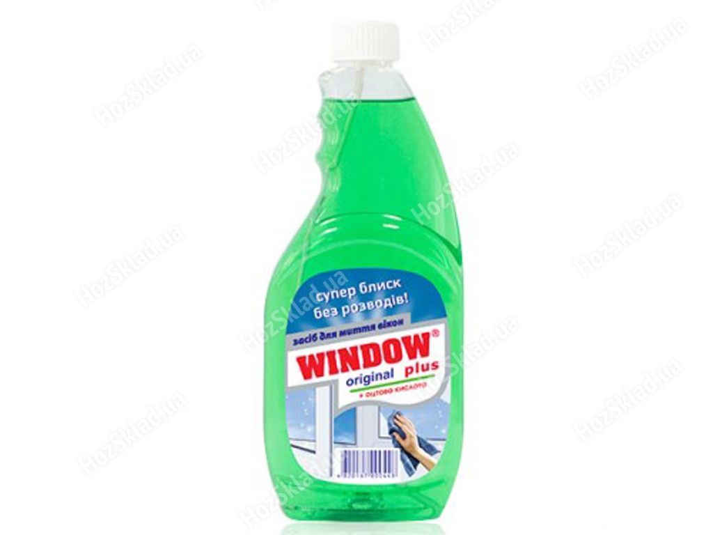 Средство для мытья стекол Window plus Лимон на уксус. основе запаска 500мл