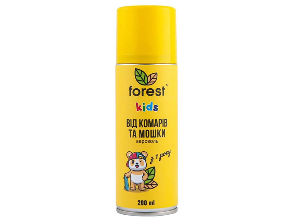 Спрей-репелент Forest Kids від комарів та мошки, 200мл
