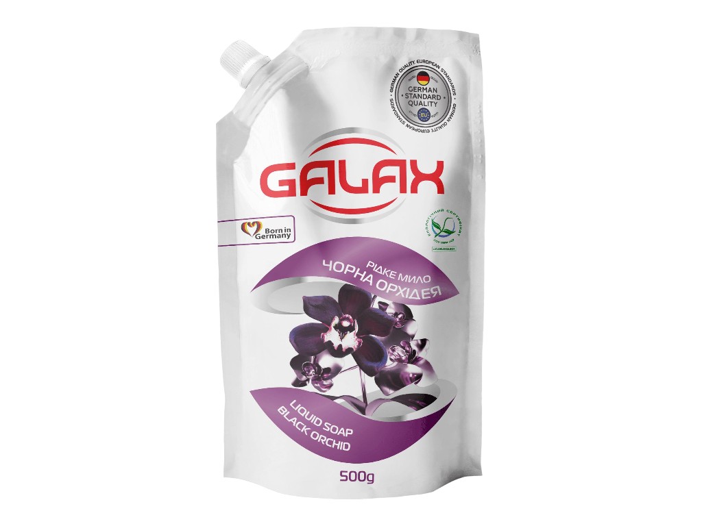 Рідке мило Galax Чорна орхідея, 500мл (дойпак)