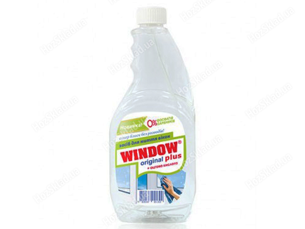 Засіб для миття скла Window plus Прозорий запаска 500мл