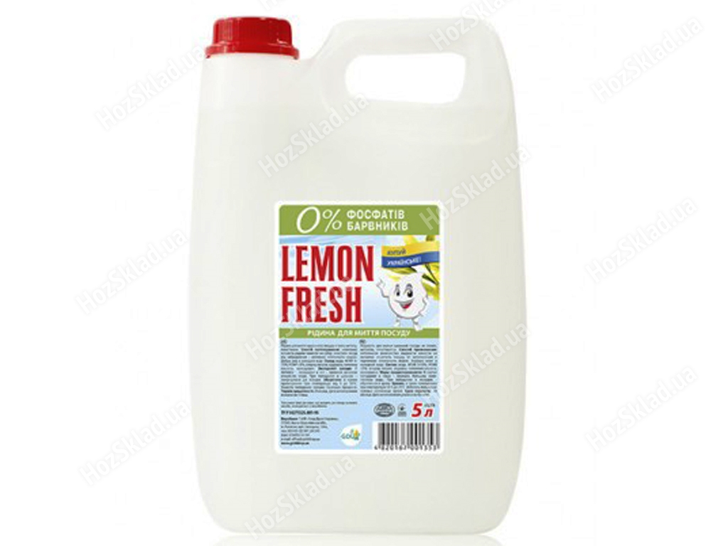 Засіб для миття посуду Lemon Fresh Прозорий 5л
