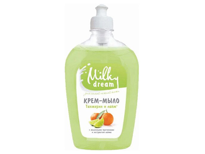 Мыло жидкое Milky Dream Танжерин и лайм с дозатором 500мл