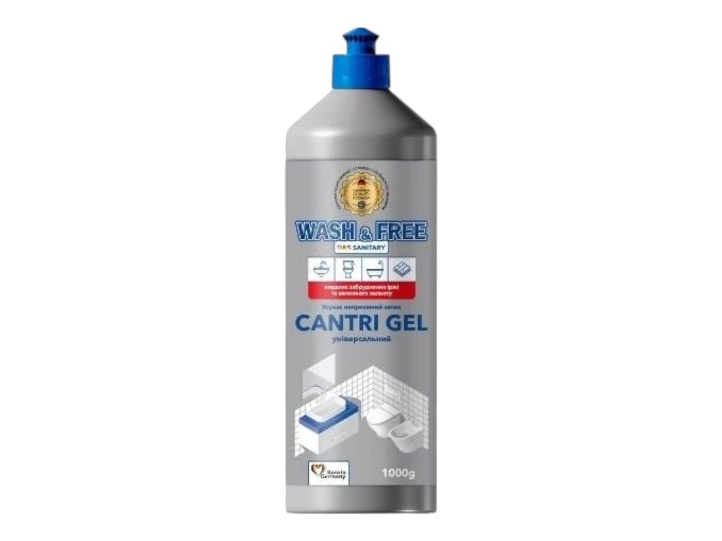 Чистящее средство Wash&Free Cantri Gel универсальное, 1 л