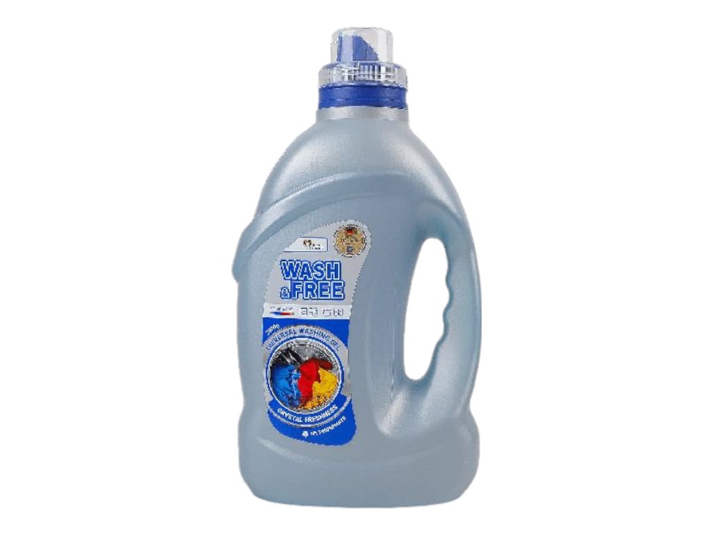 Гель для стирки Wash&Free универсальный, 2000 г, концентрат, для всех типов тканей
