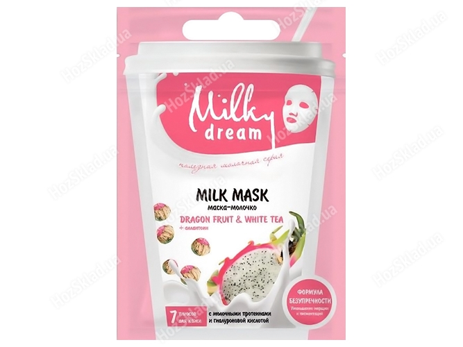 Маска для лица тканевая Milky Dream Dragon fruits&White tea 20мл