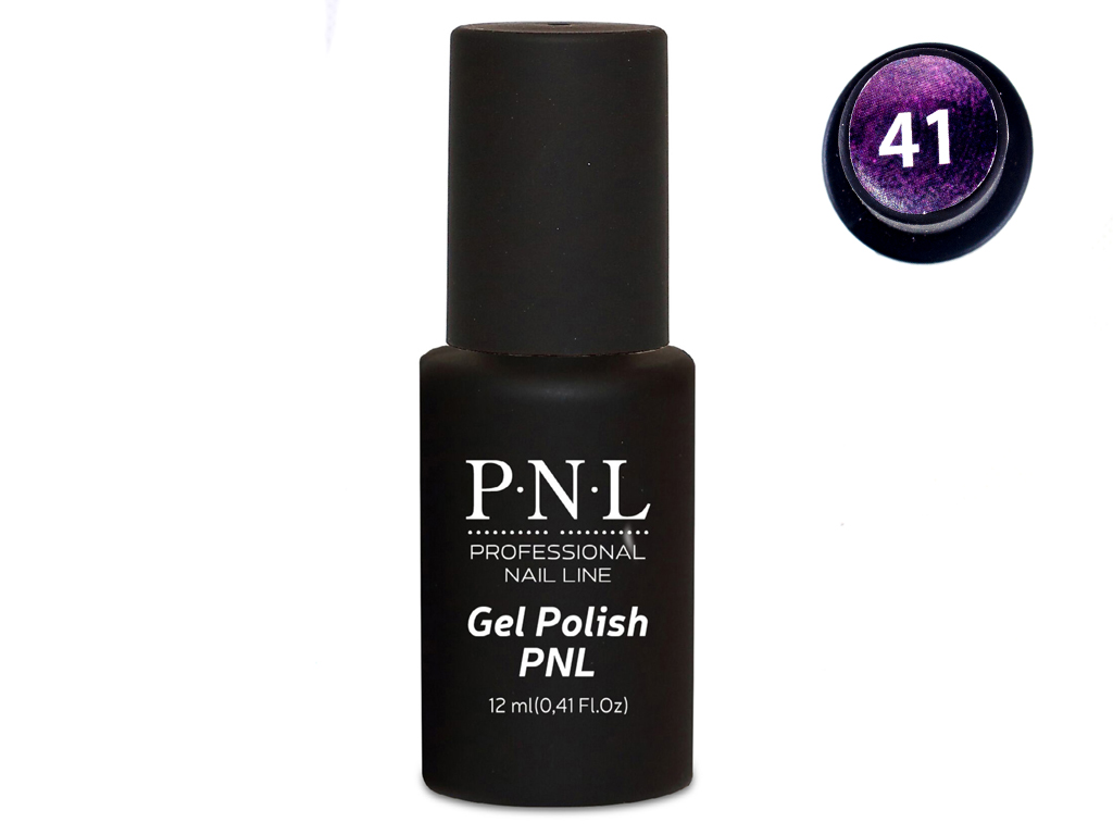 Гель-лак для ногтей P.N.L №041 Purple Cherry 12мл