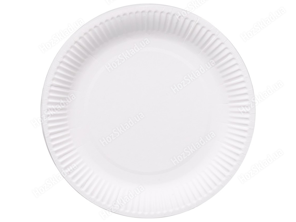 Набір одноразових тарілок Silken, 18см, білий (ціна за упаковку 10шт)