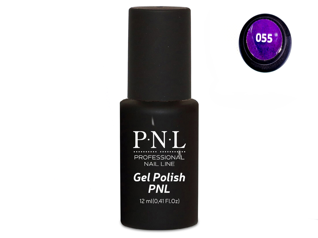 Гель-лак для ногтей P.N.L №055 Aluminium Violet 12мл