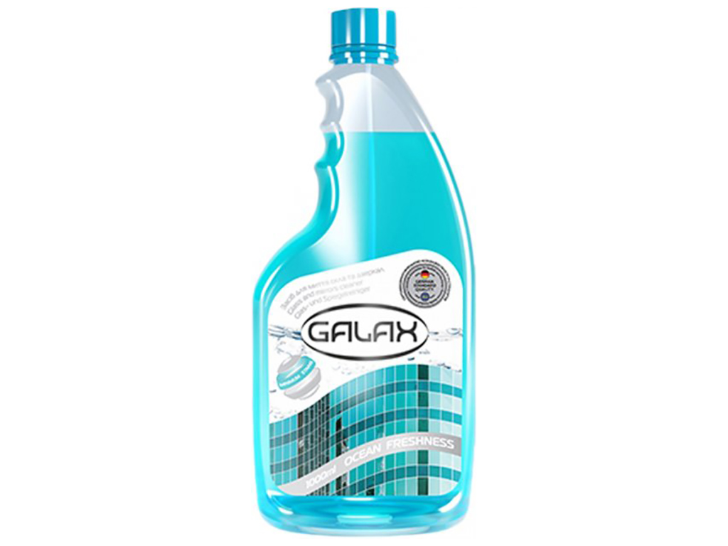 Засіб для миття скла та дзеркал Galax Океанська свіжість запаска 1л