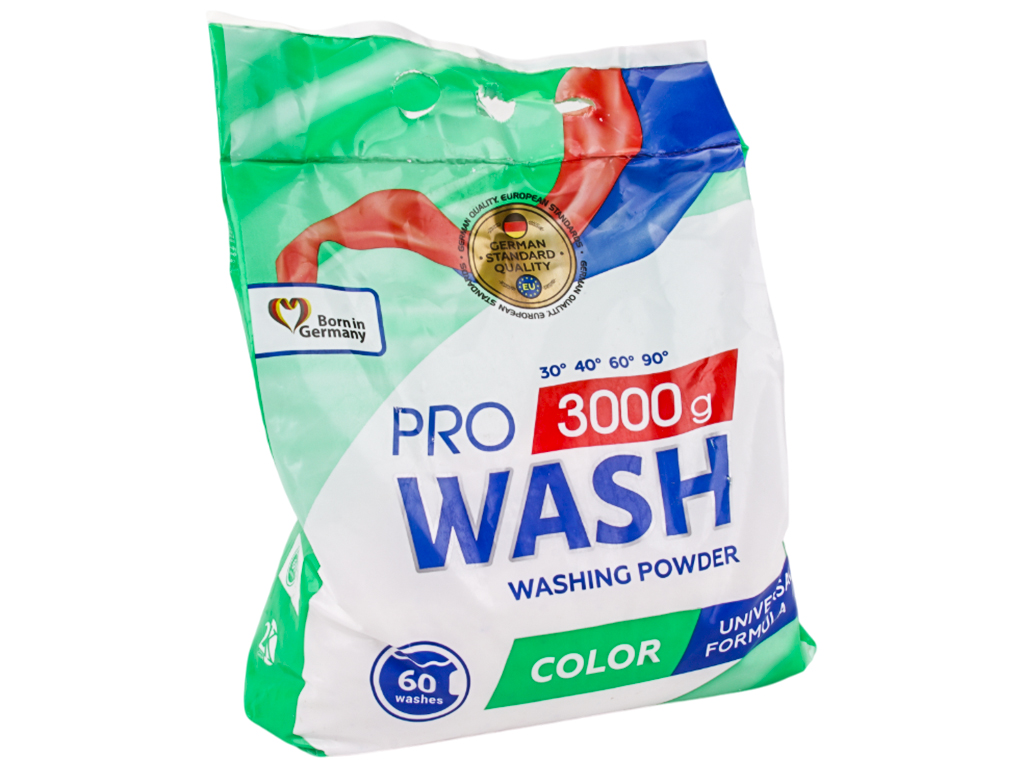 Порошок для стирки цветных вещей ProWash Color, 3000г