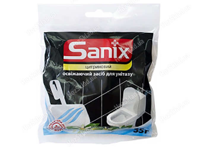 Засіб освіжаючий блок для унітазу Sanix Цитриновий 35г