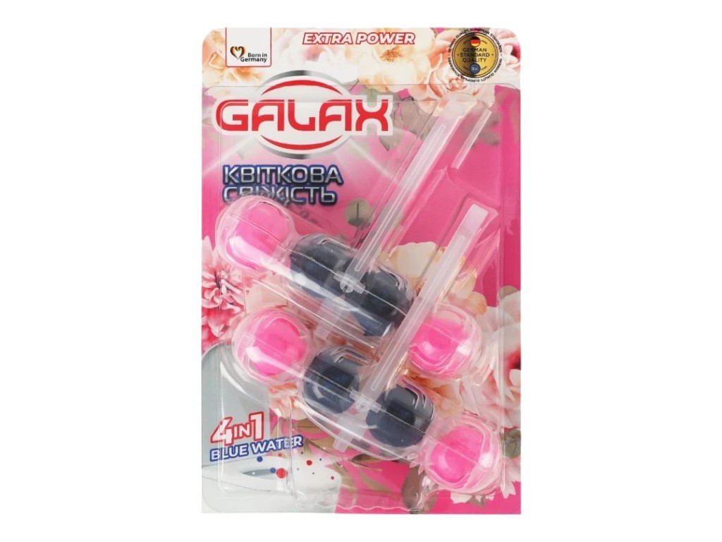 Блок туалетний Galax das PowerClean Квіткова свіжість, 55г, 2шт