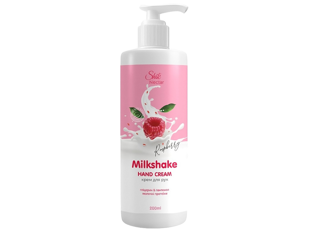 Крем для рук Shik Nectar Milk Shake с ароматом малины, 200мл