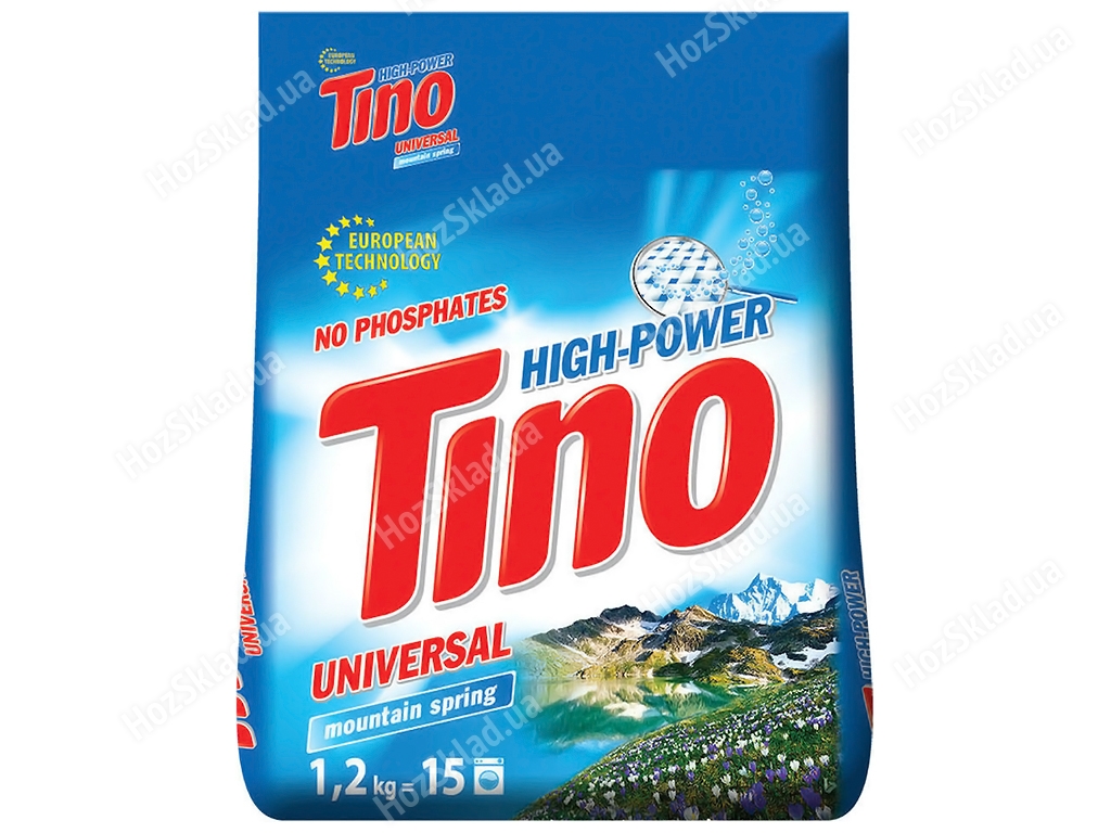 Порошок для стирки Tino High-Power Morning spring универсальный 1,2кг