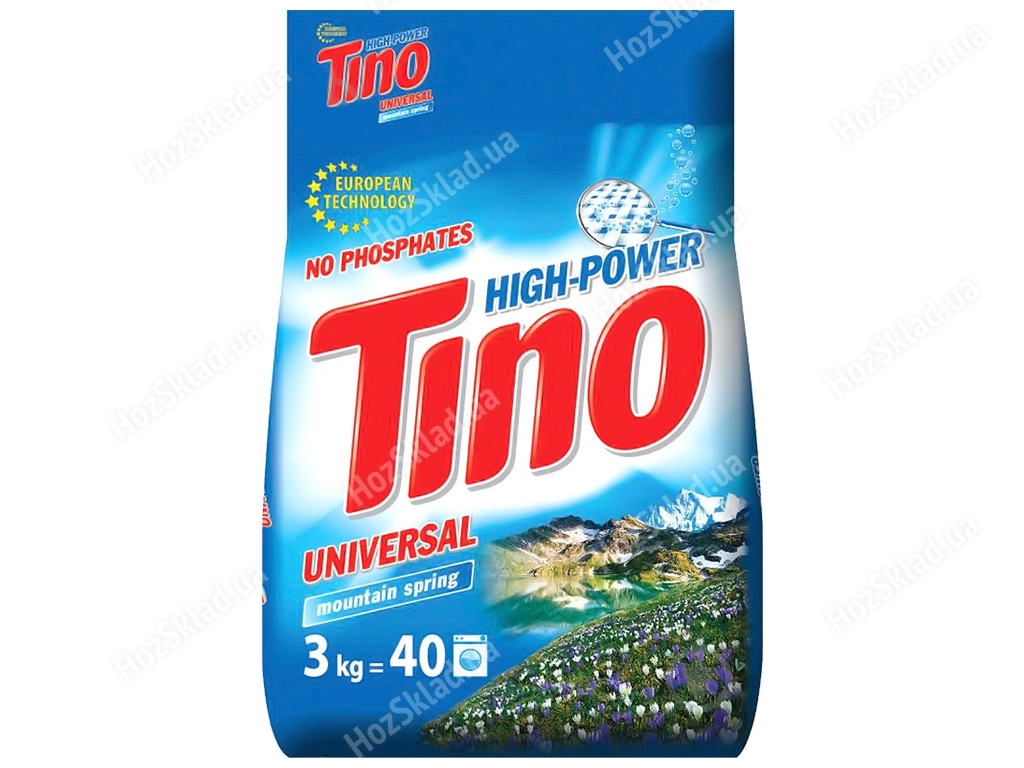 Порошок для прання Tino High-Power Mountain spring універсальний 3кг