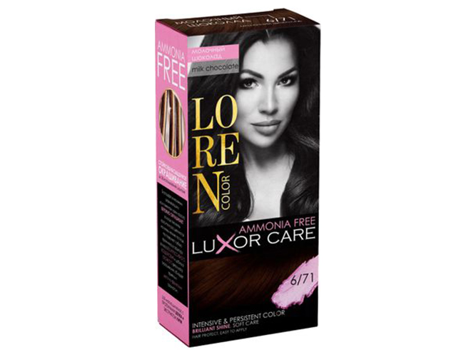 Краска-уход для волос LOREN COLOR LuXor Care Без аммиака Молочный шоколад 6/71