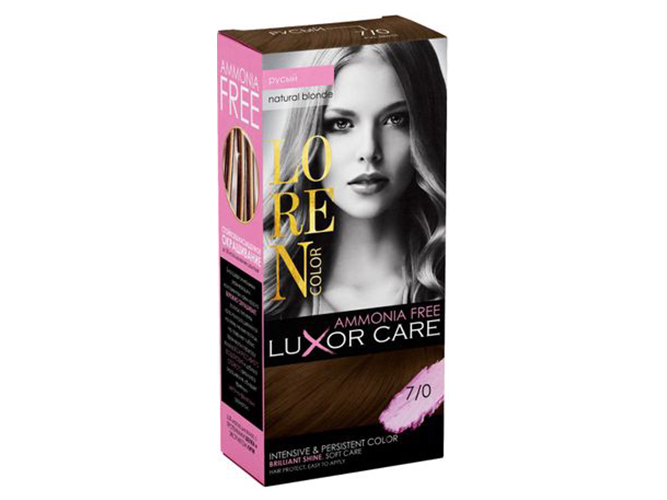Краска-уход для волос LOREN COLOR LuXor Care Без аммиака Русый 7/0