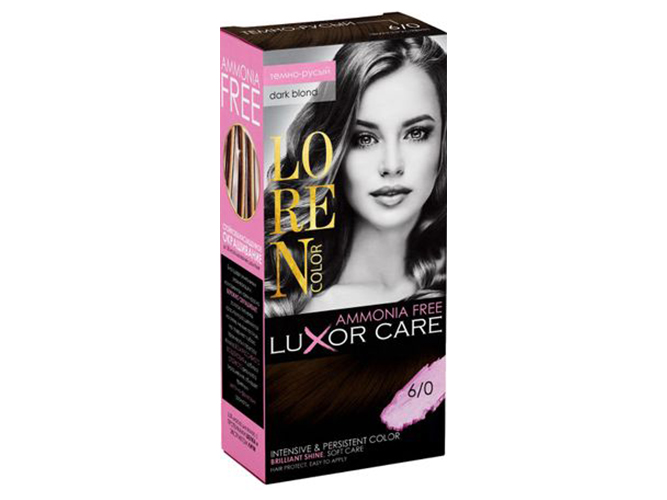 Краска-уход для волос LOREN COLOR LuXor Care Без аммиака Темно-русый 6/0