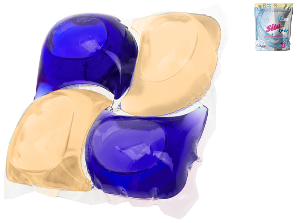 Капсулы для стирки Sila Sensitive, (цена за 1 капсулу) 21г