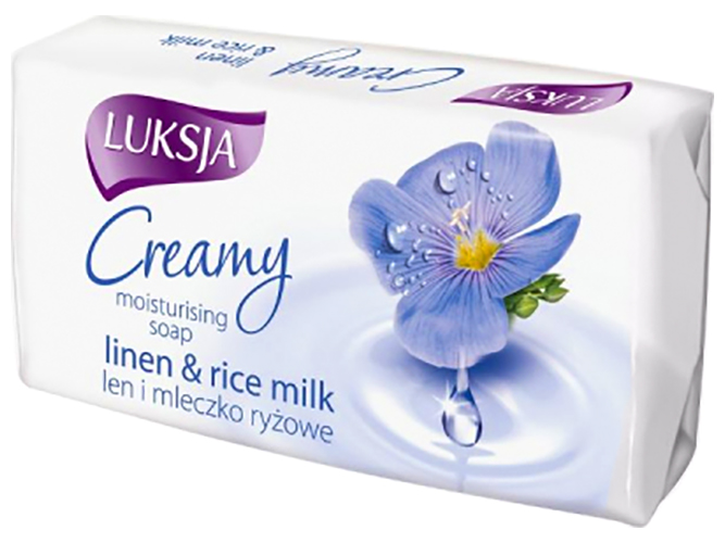 Мило тверде Luksja Льон та Рисове молочко 90г