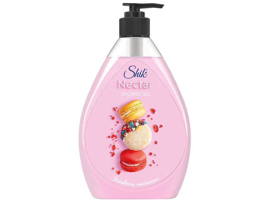 Гель для душа Shik Nectar Strawberry macaroons, 900мл