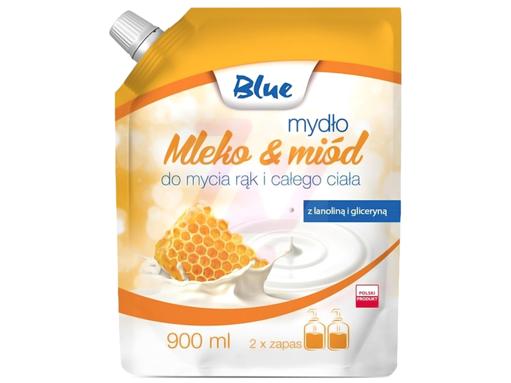 Мыло жидкое туалетное BLUE Молоко и мед 900мл