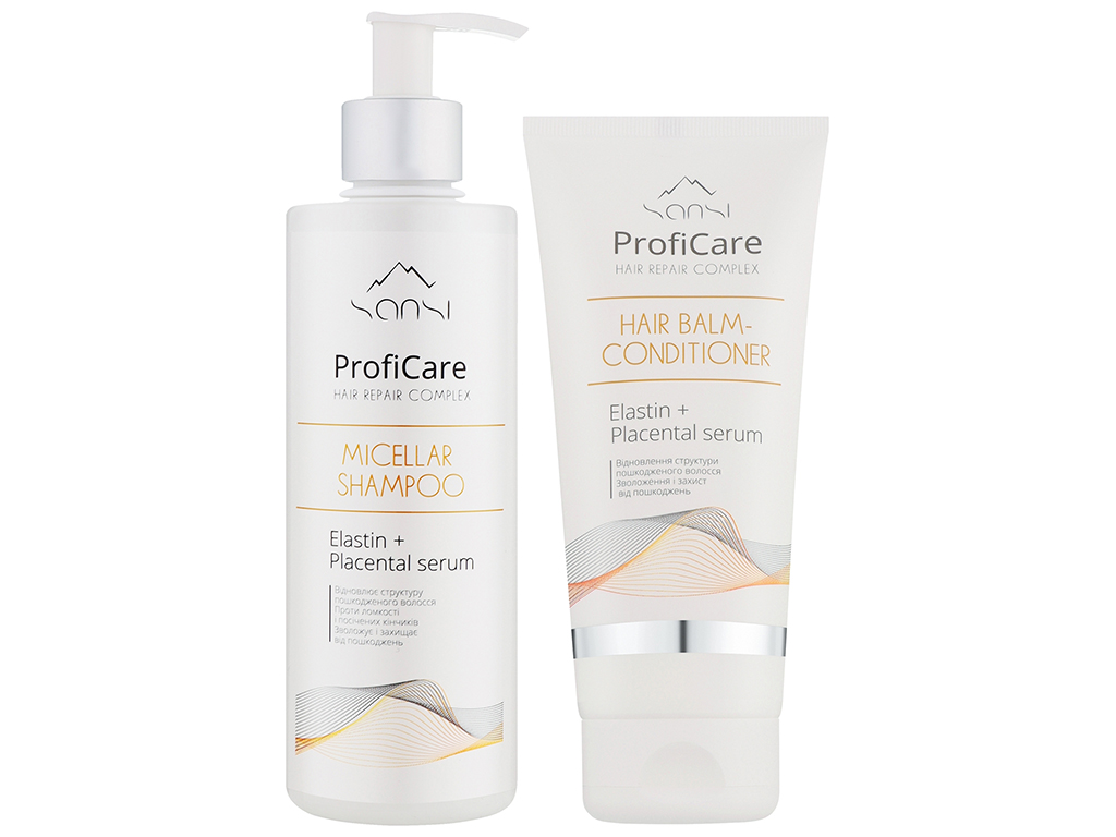 Набір Sansi ProfiCare Hair repair complex, шампунь 400г + бальзам 200мл