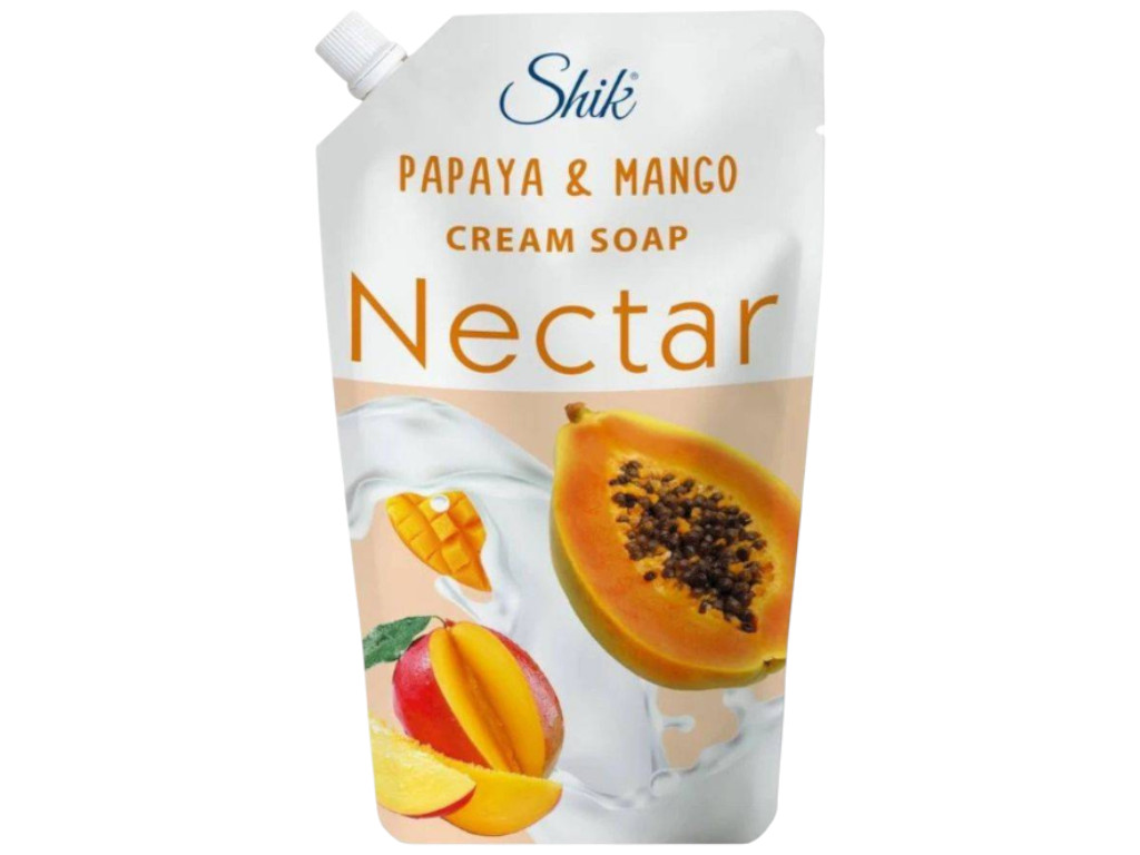Крем-мыло Shik Nectar Папайя и манго, аромат фруктовый, 900мл, дойпак