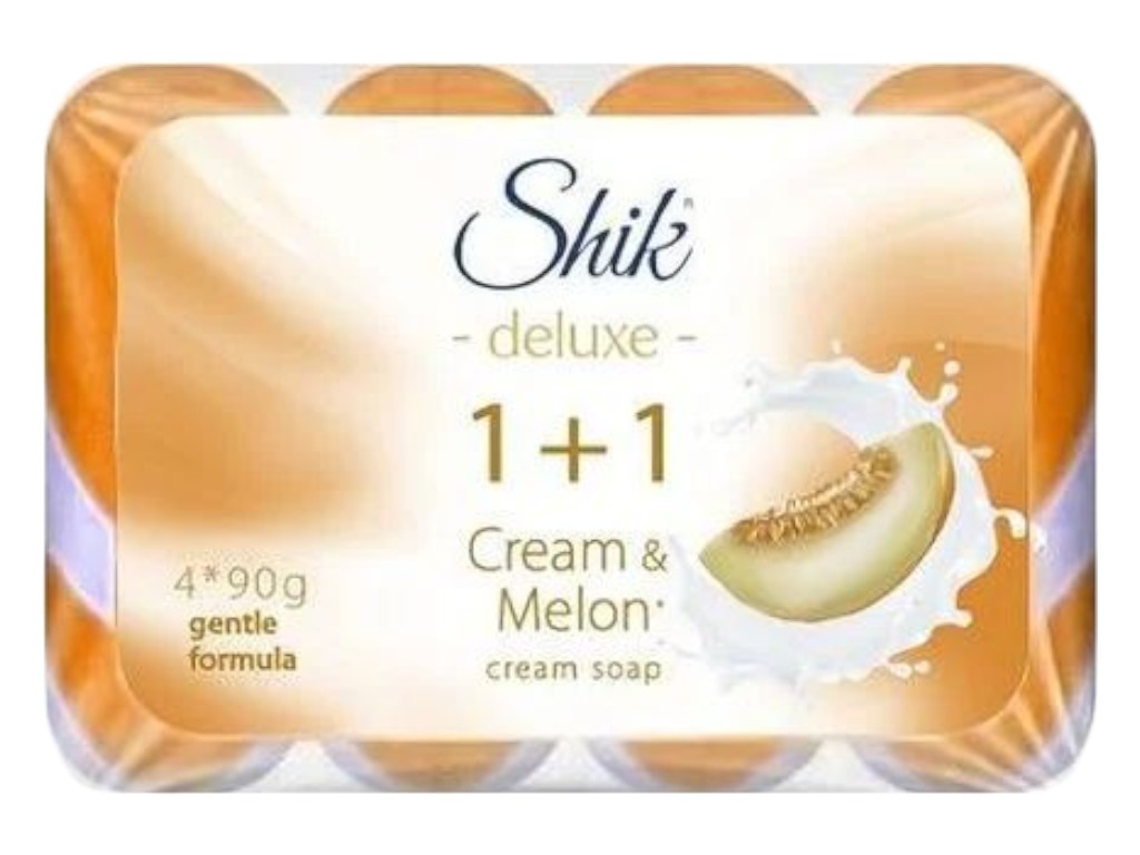 Крем-мыло Shik deluxe, 4 шт по 90 г, крем и дыня