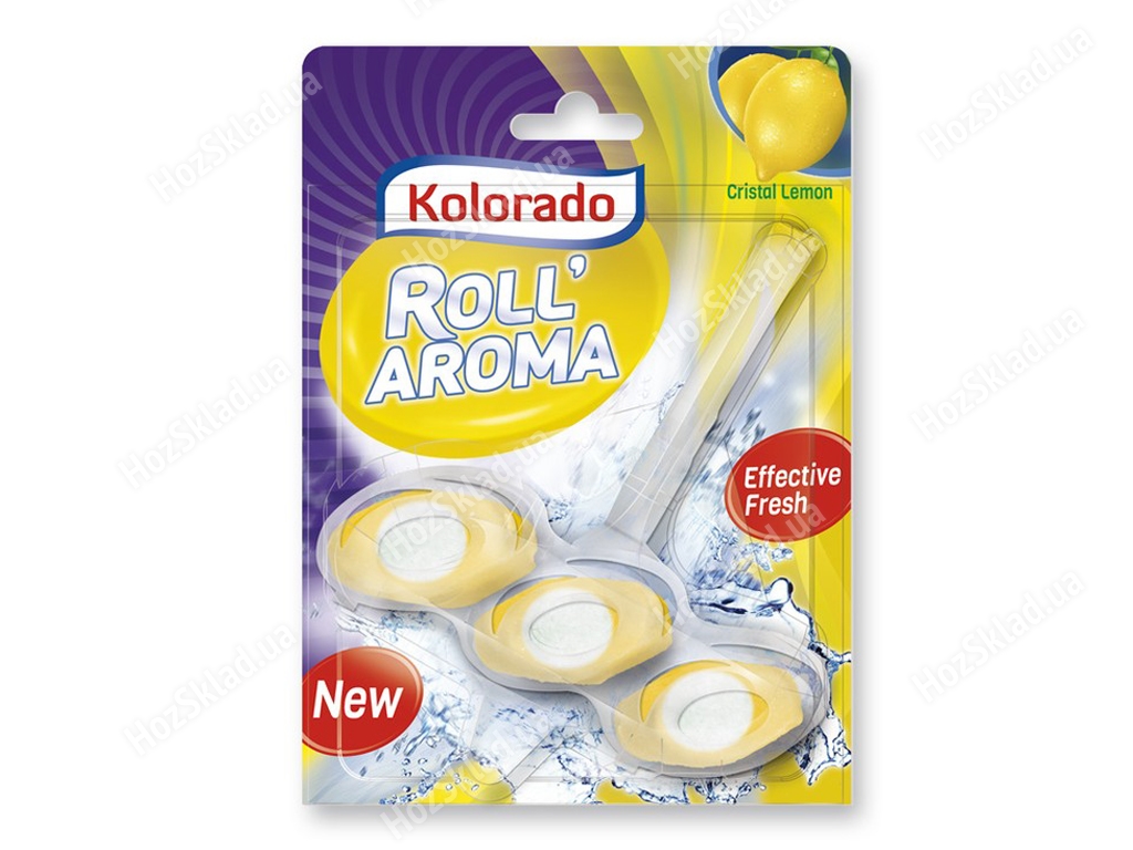 Туалетный блок Kolorado Roll Aroma Cristal Lemon 51гр