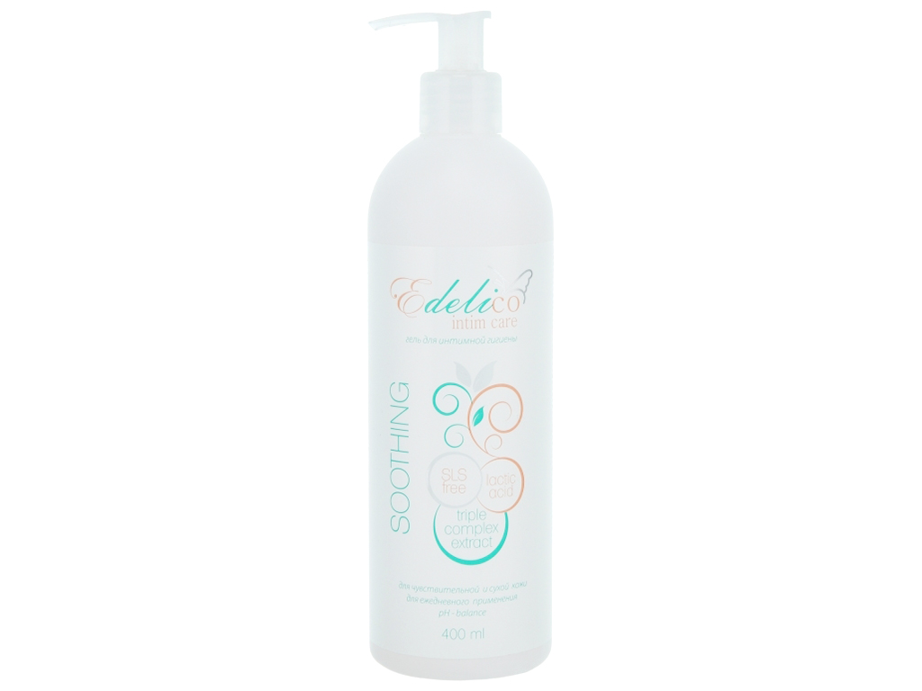 Гель для интимной гигиены Edelico intimate care Soothing для сухой и чувствительной кожи 400мл