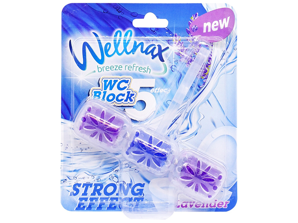 Туалетный блок для унитаза Wellnax Лаванда BLK-910, 57г