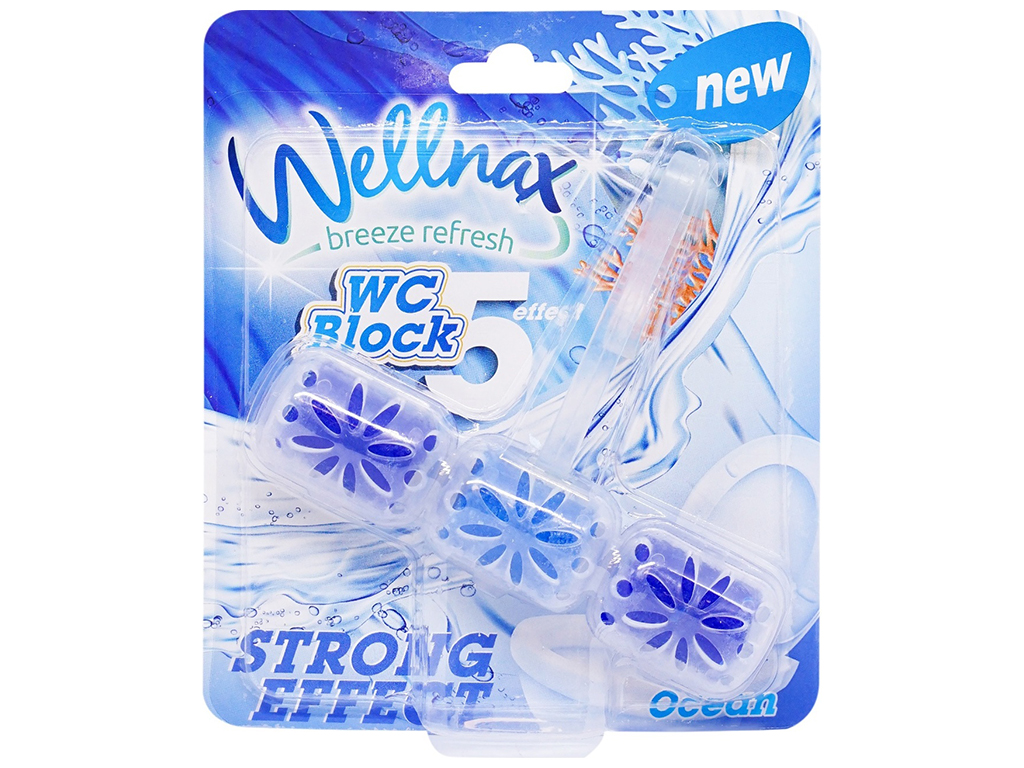Туалетный блок для унитаза Wellnax Океан BLK-963, 57г