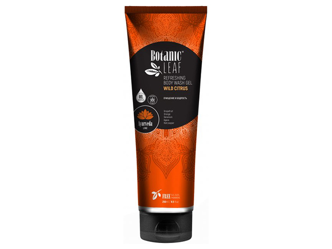 Гель для душу Botanic Leaf Ayurveda Дикий цитрус освіжаючий 250мл
