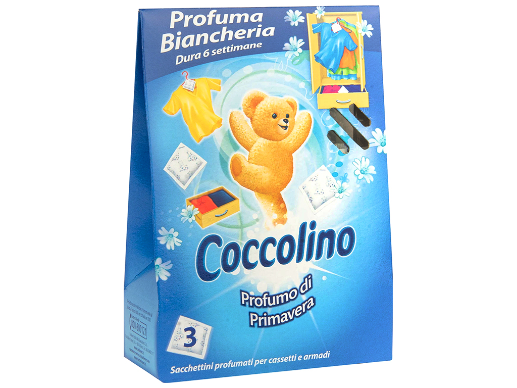 Ароматизатор для гардероба Coccolino Aria di Primavera 3шт
