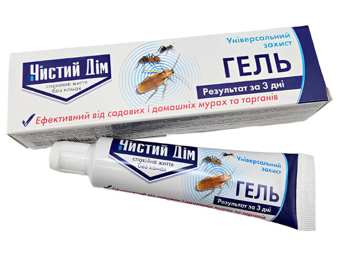 Гель от тараканов и муравьев Чистый дом, 30мл