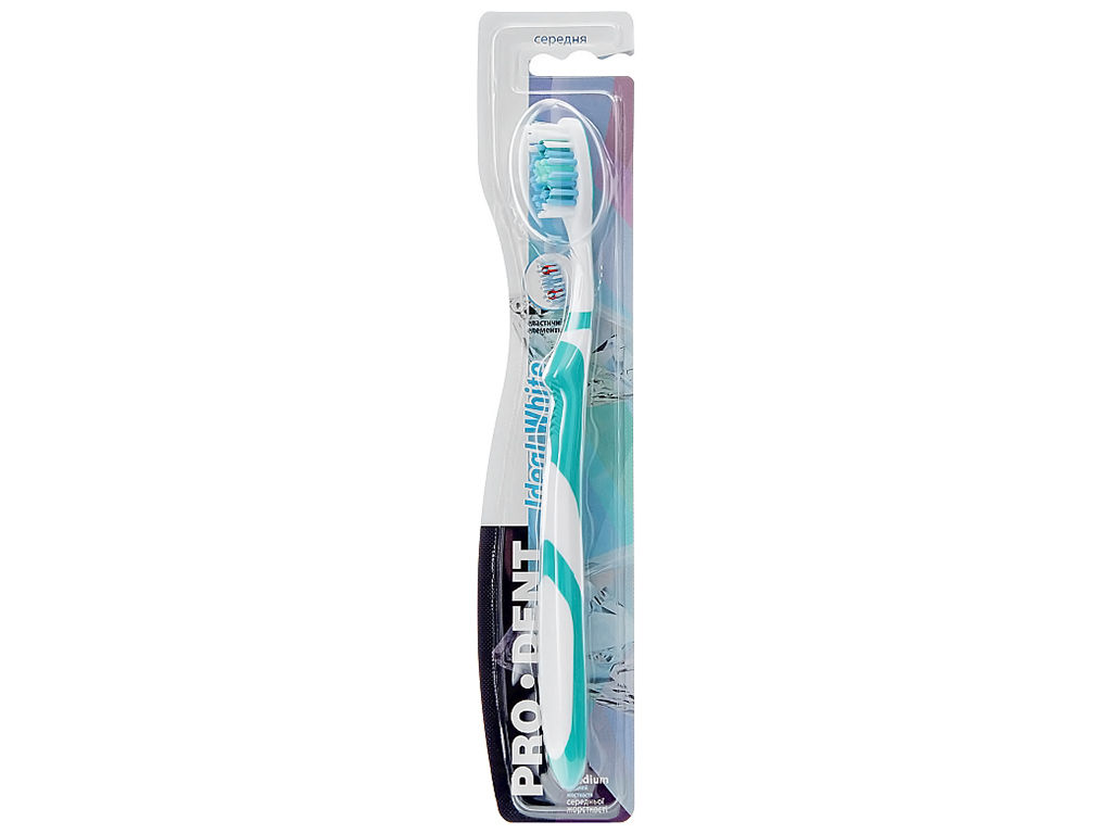 Щетка зубная Pro Dent Ideal Whait, средняя жесткость