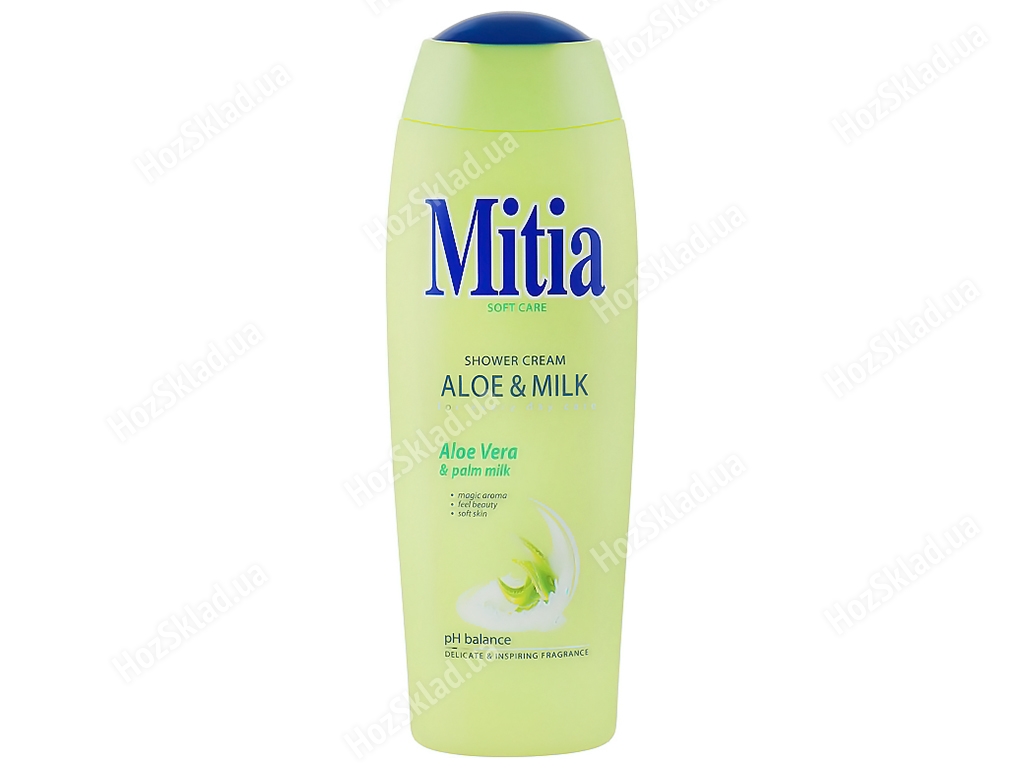 Крем-гель для душа Mitia Aloe&Milk, Алоэ с молоком, 400мл, 8667