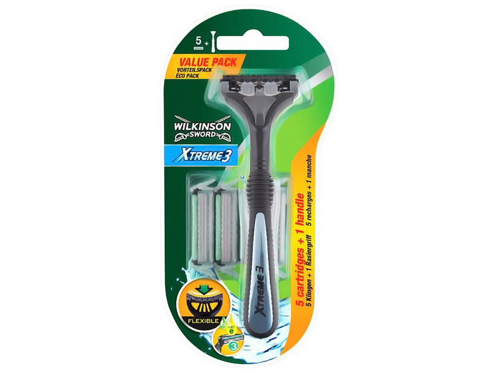 Бритва мужская Wilkinson Xtreme3 Hybrid + 3 картриджа