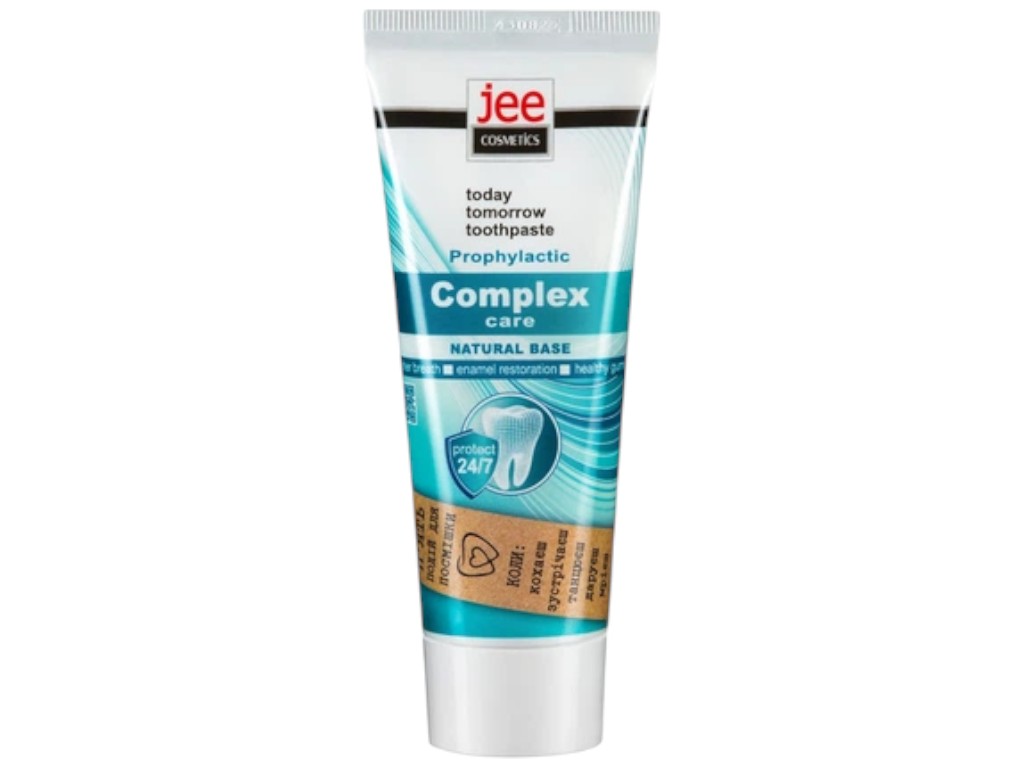 Паста зубная Jee Cosmetics Комплексный уход, профилактическая, вкус мята, 75мл