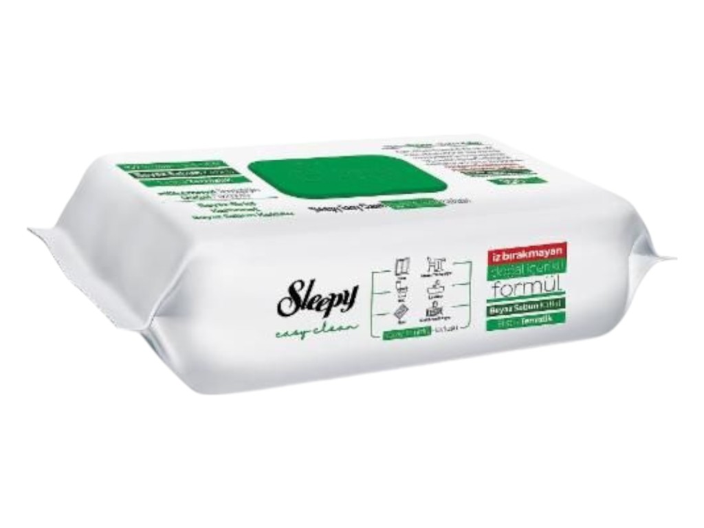 Серветки для побутового прибирання Sleepy Easy Clean Green, 30шт