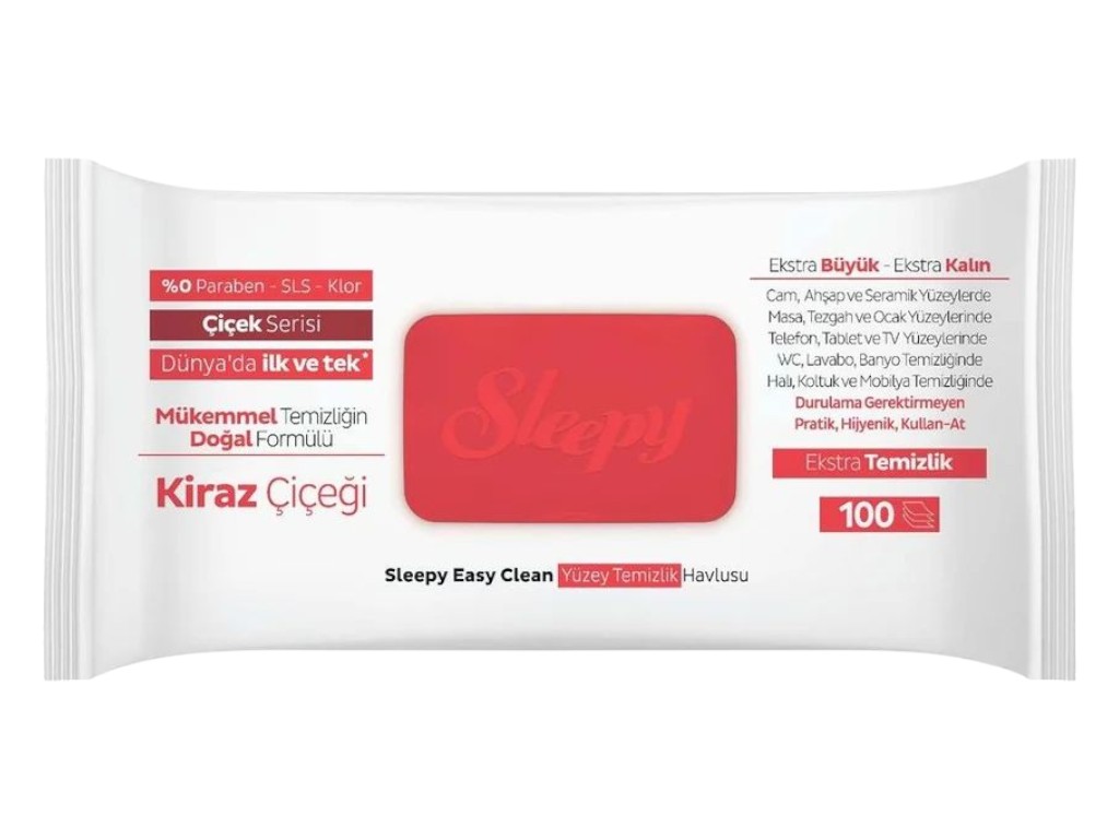 Серветки для прибирання Sleepy Easy Clean Cherry, 100шт