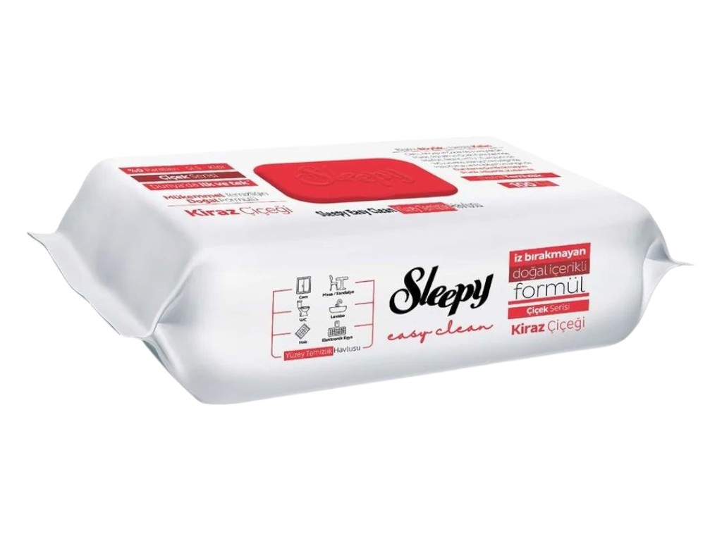 Серветки для прибирання Sleepy Easy Clean Cherry, 100шт
