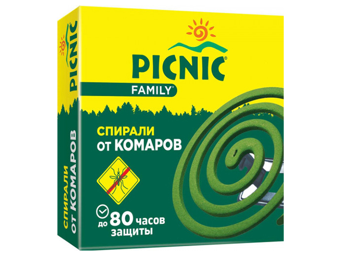 Спирали от комаров Picnic Family, 10шт
