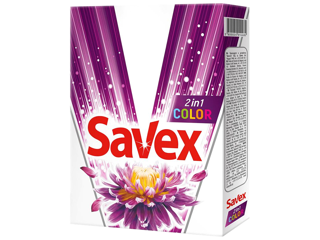 Стиральный порошок Savex 2в1 Color Automat 400г