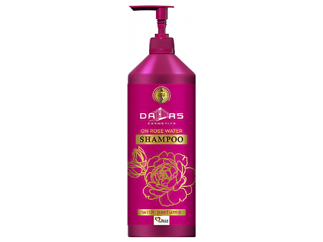 Шампунь для укріплення та росту волосся Dalas на трояндовій воді 1л