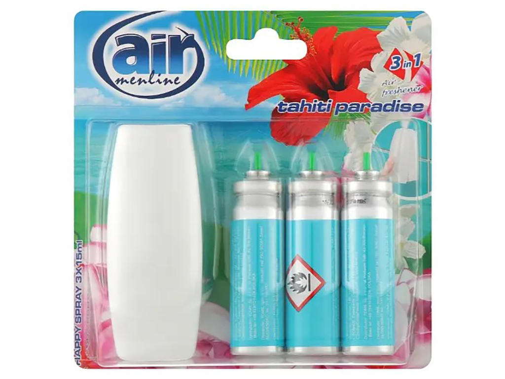 Освежитель воздуха Air МепІіпес аппликатором, Рай на Таити (цена за упаковку 4предмета)