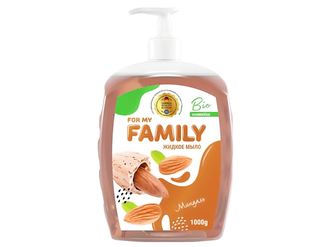 Мыло жидкое Family Миндаль 1л