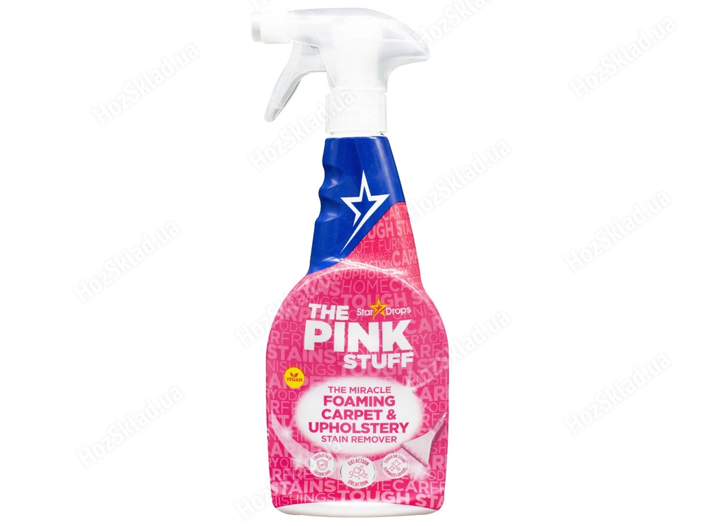 Спрей-пятновыводитель Pink Stuff для чистки ковров и обивки, 500мл