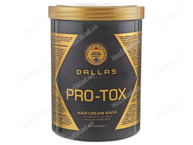 Крем-маска для волос Dalas Hair Pro-tox с кератином, колагеном и гиалуроновой кислотой 1л
